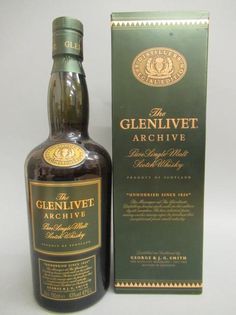 One bottle Glenlivet Archive pure single malt Scotch whisky Image