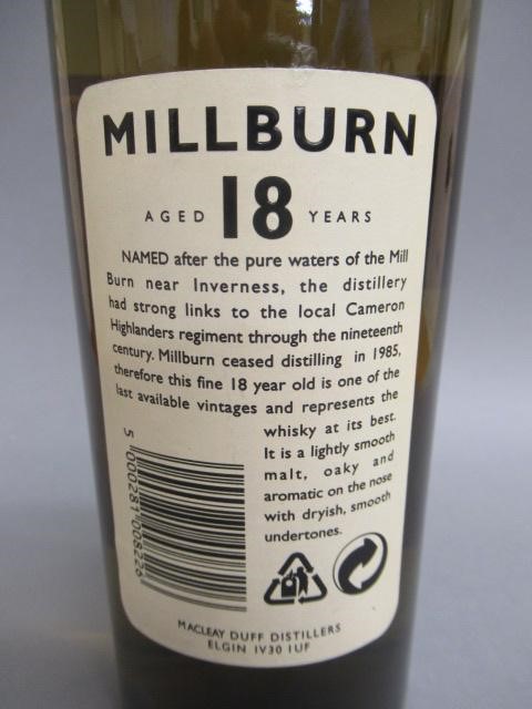 One bottle Millburn 18 year old single malt whisky Image