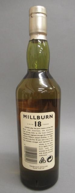 One bottle Millburn 18 year old single malt whisky Image