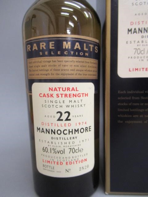 One bottle Mannochmore 22 year old single malt Scotch whisky Image