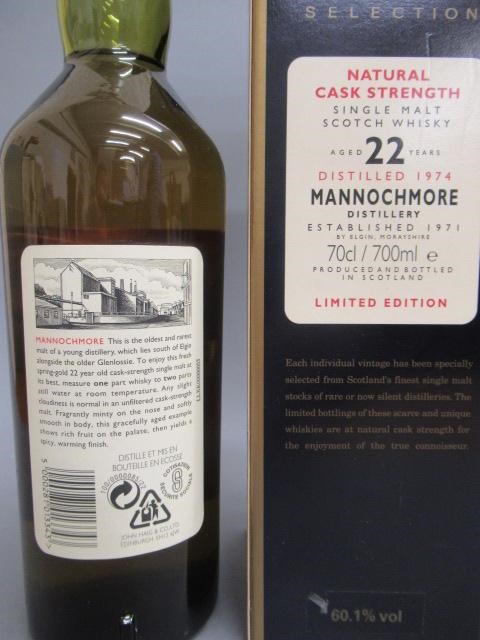 One bottle Mannochmore 22 year old single malt Scotch whisky Image