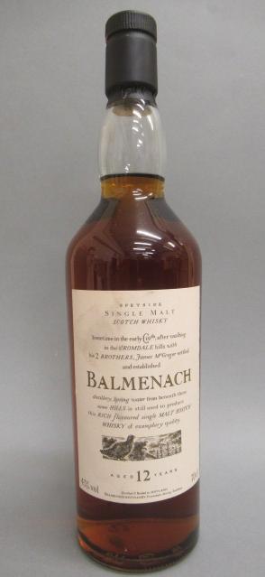 One bottle Balmenach 12 year old single malt Scotch whisky Image
