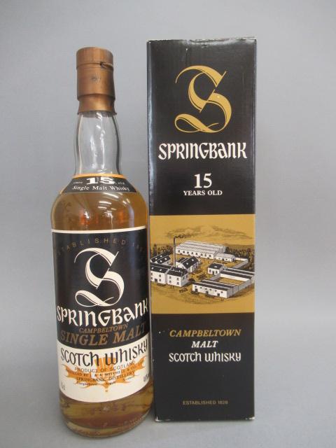 One bottle Springbank 15 year old Campbeltown single malt whisky, 46% vol, boxed Image