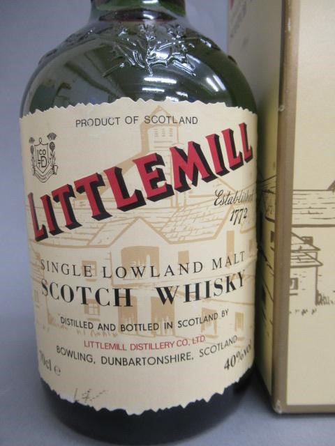 One bottle Littlemill 8 year old single Lowland malt Scotch whisky Image