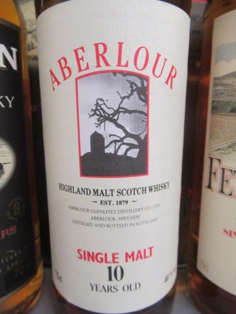 Three bottles of 10 year old Highland single malt whisky Image