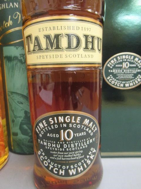 Two bottles of Speyside 10 year old single malt whisky Image