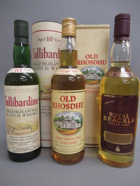 Three bottles of Highland single malt whisky Image