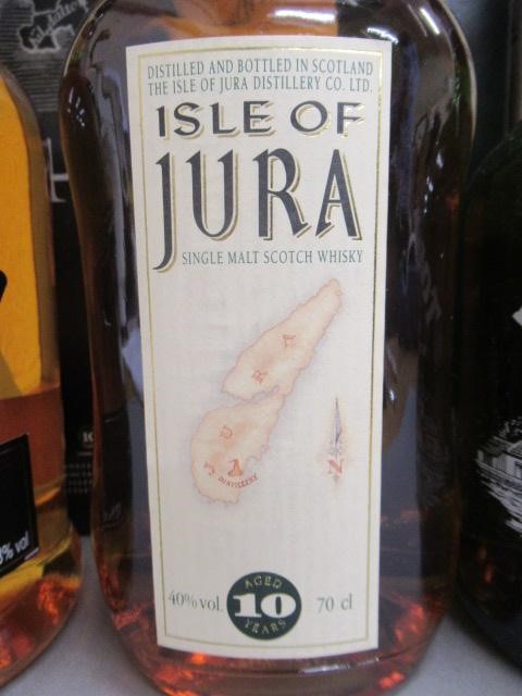 Three bottles of Scottish Island single malt whisky Image