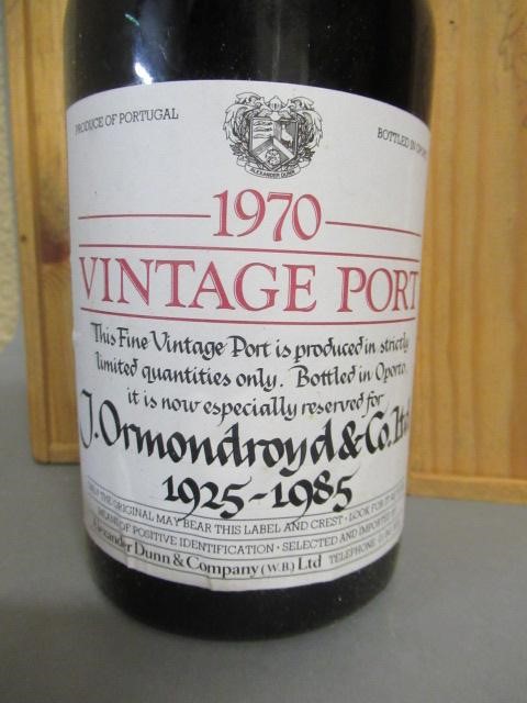 Two bottles Alexander Dunn 1970 vintage port for Ormondroyd & Co. 1925-1985 Image