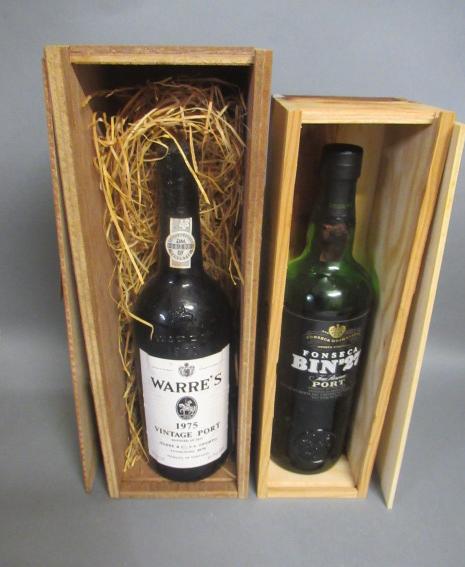 One bottle Warre's 1975 vintage port Image