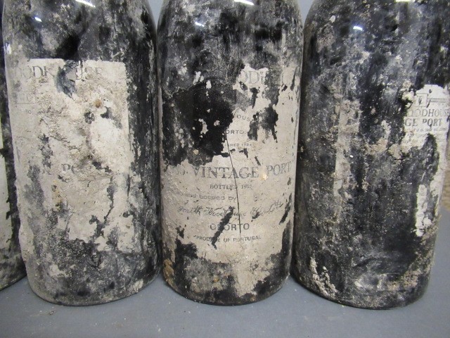Four bottles of vintage port Image