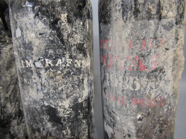 Four bottles of vintage port Image