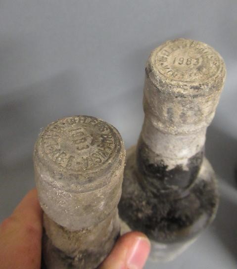 Four bottles of vintage port Image