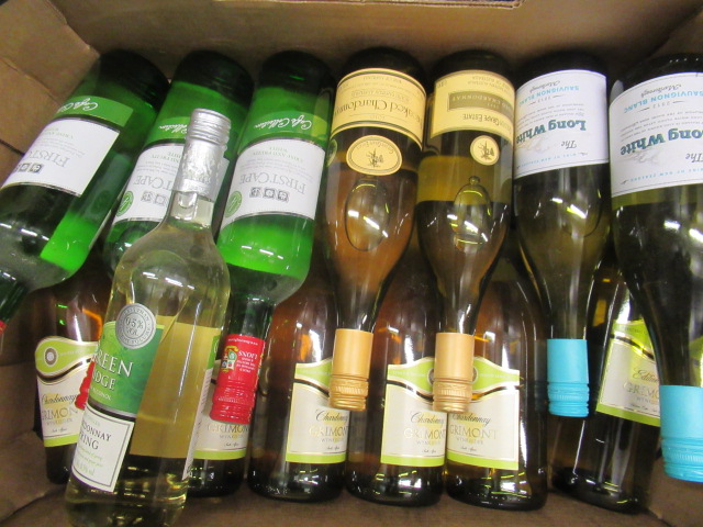 Nine bottles of New World white wine Image