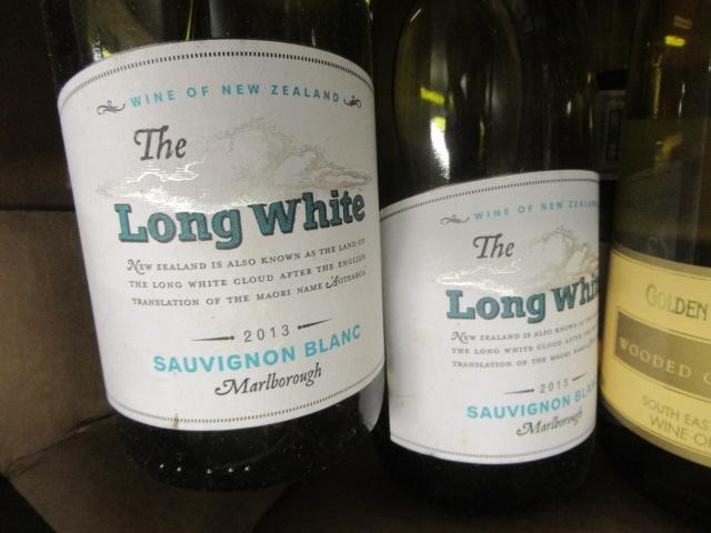 Nine bottles of New World white wine Image
