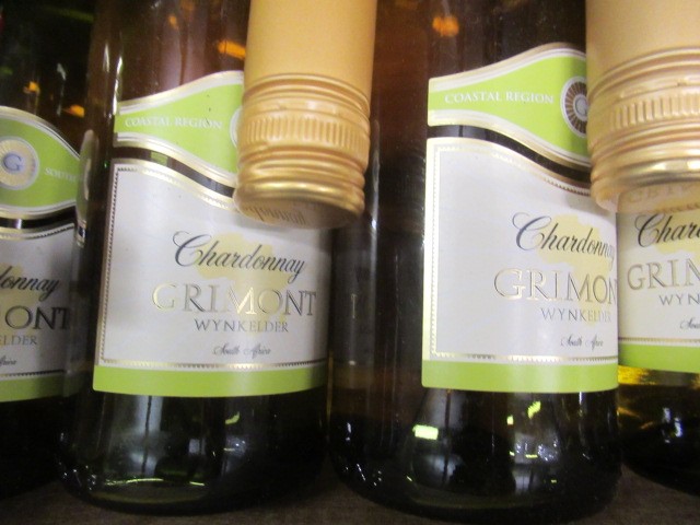 Nine bottles of New World white wine Image
