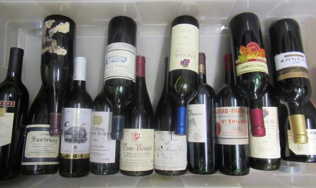 Fifteen bottles of French & European wine Image