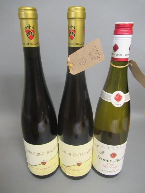 Three bottles of Gewurztraminer Image