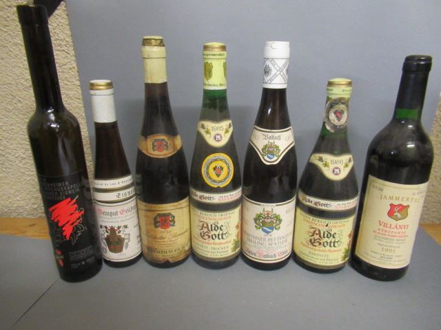 Six bottles of German wine Image