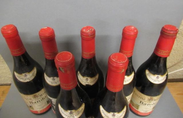 Seven bottles Barolo Image