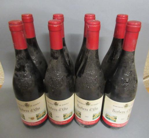 Eight bottles Barbera d'Alba Image