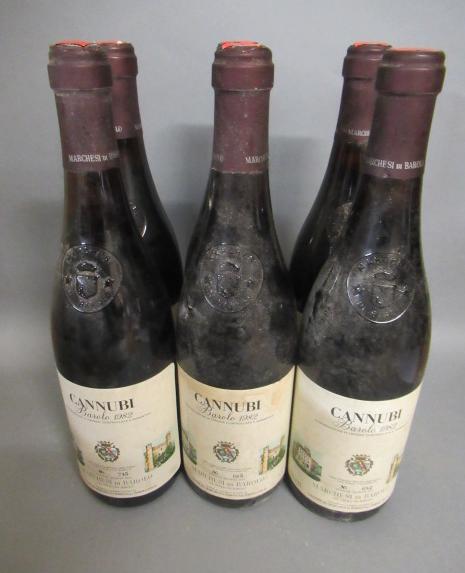 Six bottles Cannubi Image