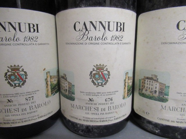 Six bottles Cannubi Image