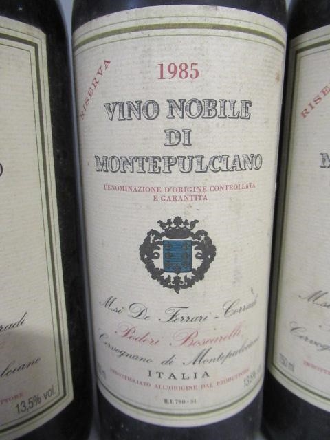 Three bottles Vino Nobile Di Montepulciano Image