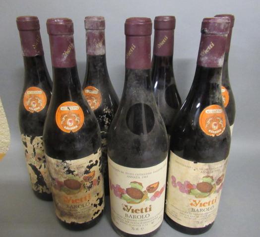 Seven bottles Vietti Barolo Image