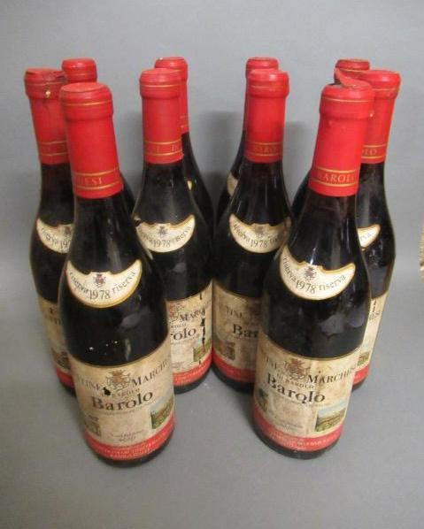 Ten bottles Barolo Image