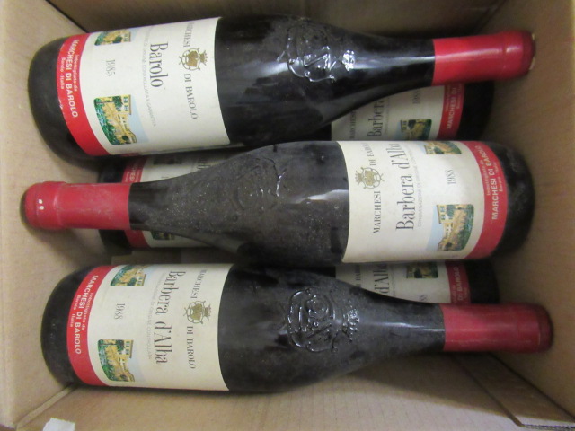 Five bottles Barbera D'Alba Image
