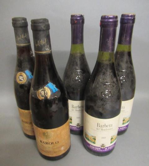 Three bottles Barbera del Monferrato Image