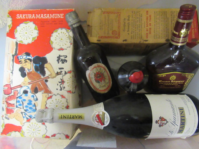 Five mixed bottles comprising one Sakura-Masamune Sake boxed set Image