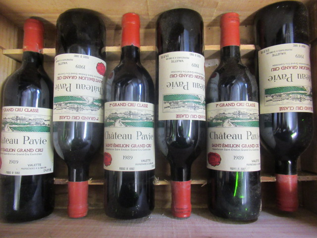Six bottles Chateau Pavie Image