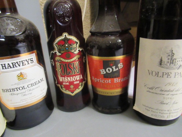 Ten bottles of mixed alcohol Image