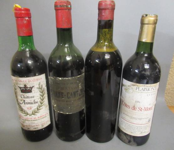 Four bottles of Bordeaux Image