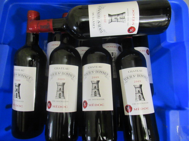 Thirteen bottles Chateau Tour St. Bonnet Image