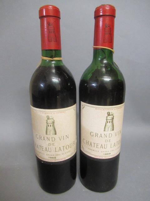 Two bottles Grand vin de Chateau Latour Image