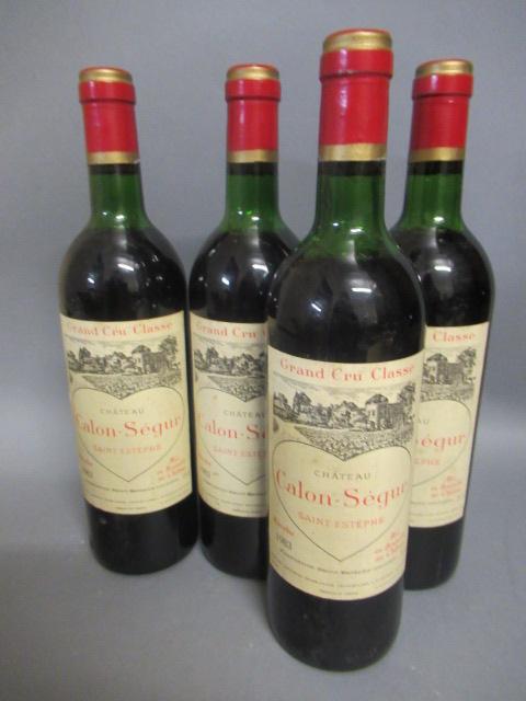 Four bottles Chateau Calon-Segur Image