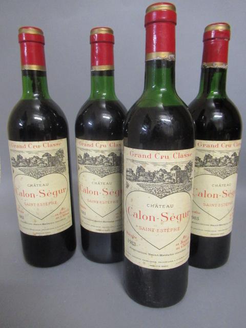 Four bottles Chateau Calon-Segur Image