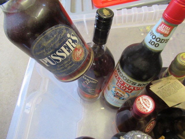 15 bottles of spirits including Valcourt Napoleon brandy Image