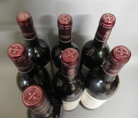 Seven bottles Chateau Marquis de Terme Image