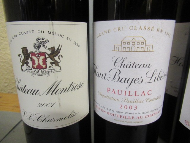 Six bottles of vintage Bordeaux Image