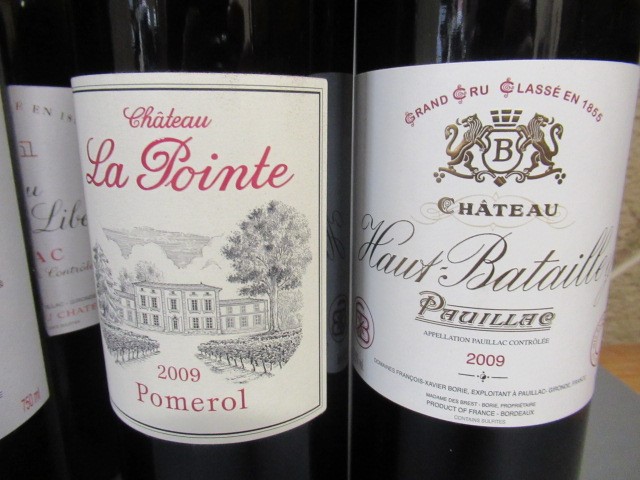 Six bottles of vintage Bordeaux Image