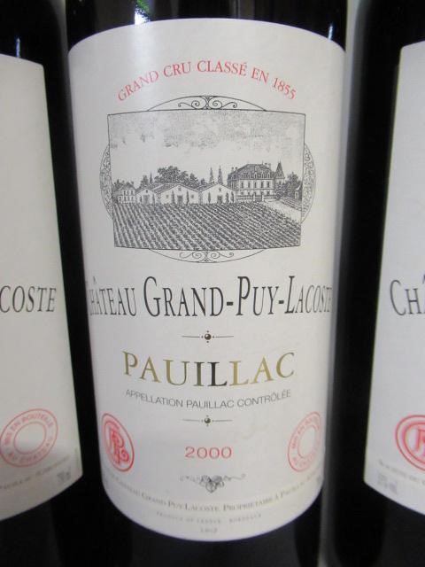 Three bottles Chateau Grand-Puy-Lacoste Image