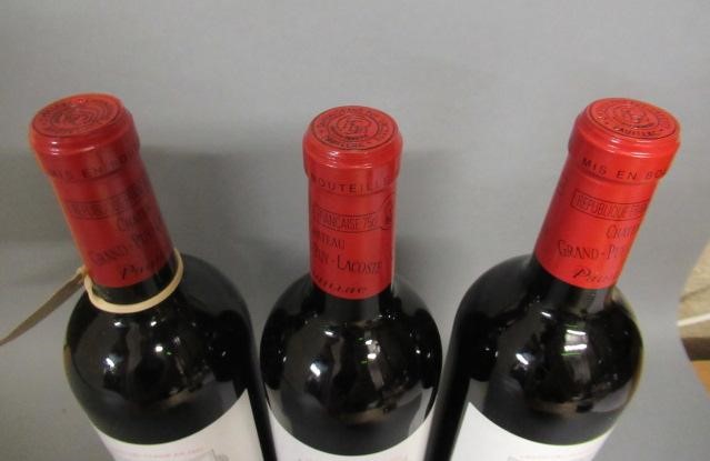 Three bottles Chateau Grand-Puy-Lacoste Image