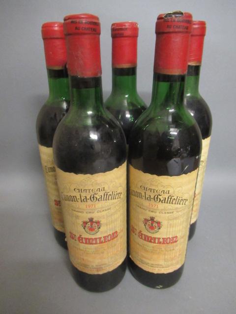 Five bottles Chateau Canon-la-Gaffeliere Image