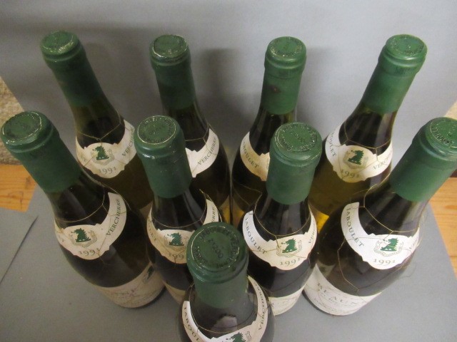 Nine bottles Beaune Les Bressandes Image