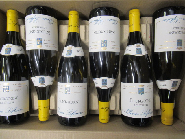 Six bottles Olivier Lefflaive grand vin de Bourgogne Image