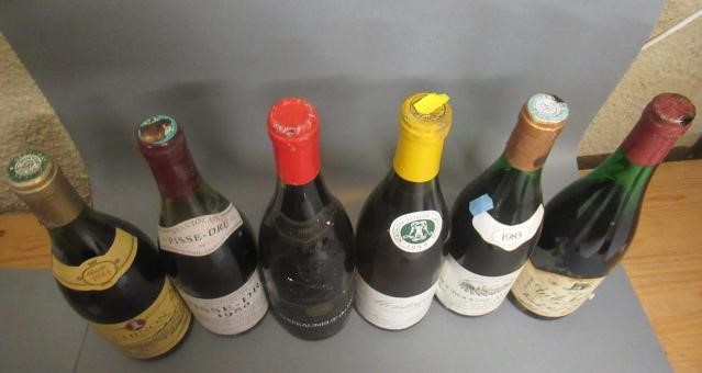 Six bottles of Burgundy Image